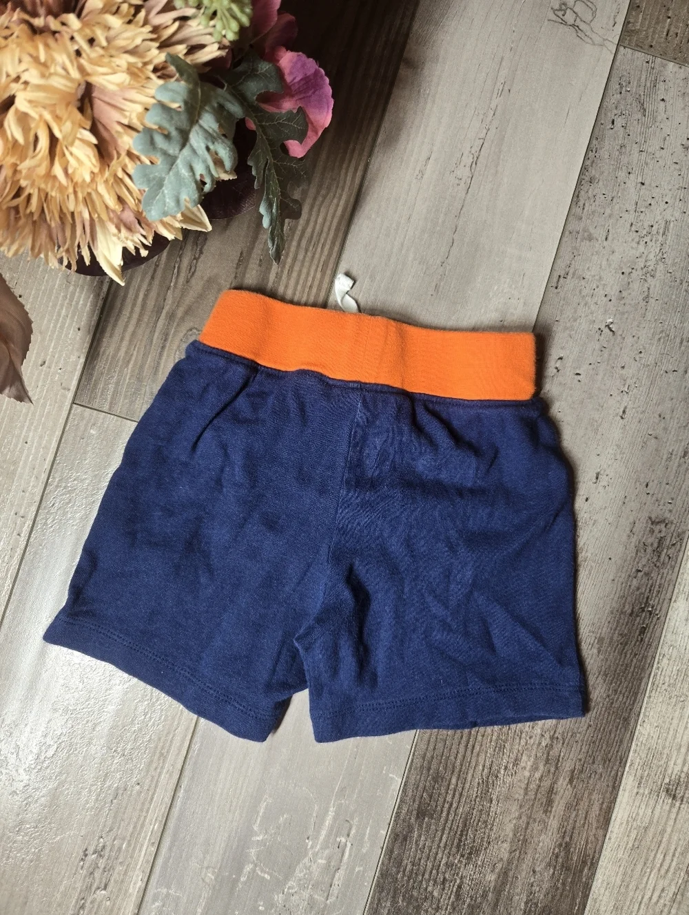 Carter's Blue and Orange Casual Pull-on Athletic Shorts Toddler Boy Size 18m